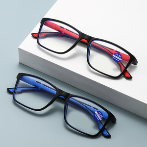 Kính mắt Khung kính đọc sách kính Eyewear quang khung màu xanh Chặn ánh sáng lunettes mắt đặt hàng trực tuyến kính không có vành - Product Image 1