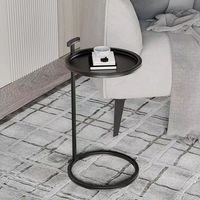 Petite table d'angle en métal d'art simple pour le salon pour la conception élégante de cercle de villa ou d'hôtel