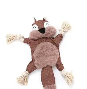 Cross-border Pet Toys New Plush Vocal Dog Products Wear Resistant Bite Resistant Fox Squirrel Toy