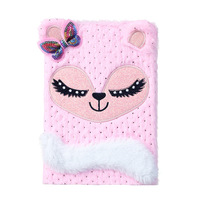 Journal A5 Offre Spéciale écologique personnalisable couverture souple Kawaii mignon enfants école moelleux en peluche cahier