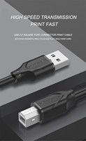 Cable de Impresora USB 2.0 Mindpure, Tipo A a B, Doble Blindaje OFC, 480 Mbps, Cable USB Tipo B para HP, Canon, Epson, Escáner, MIDI, Disco Duro Externo, DAC