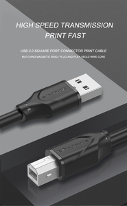 <span class=keywords><strong>Câble</strong></span> USB d'imprimante original Mindpure de <span class=keywords><strong>haute</strong></span> <span class=keywords><strong>qualité</strong></span> 1,5/3/5/8/10 m 2.0 avec gaine en PVC et blindage en feuille, mâle-mâle, pour transfert de données - Product Image 2