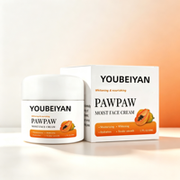 Crème hydratante pour le visage à la papaye de marque OEM, anti-rides, hydrate, éclaircit, réduit les taches brunes, élimine la pigmentation, nourrit