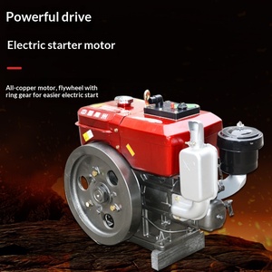 Changzhou Tek Silindirli Dizel 4 Zamanlı Deniz Tarım Su Soğutmalı Motorlar 12-25 HP Manuel Krank Elektrikli Marş - Product Image 1