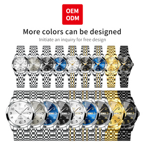 Reloj de Pulsera Personalizado OEM 9970 con Diseño de Logotipo, Estilo Clásico de Lujo, Reloj de Cuarzo Impermeable para Parejas - Product Image 2