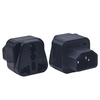 Adaptateur PDU en cuivre 10A250VAC, prise UPS IEC320 C14 vers prise universelle pour alimentation de serveur