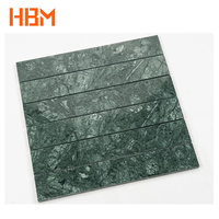 HBMHOME Carrelage en mosaïque de marbre vert foncé moderne pour cuisine, salle de bain, piscine et bassin à poissons