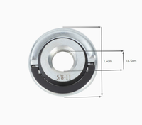 Écrou à bride autobloquant pour meuleuse d'angle M10 M14 5/8-11, plaque de pression à dégagement rapide pour pièces d'outils électriques de meuleuse et polisseuse