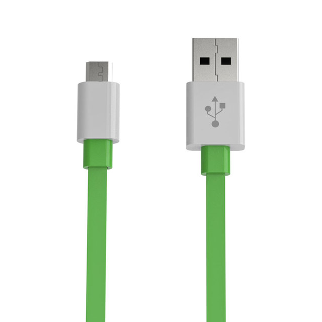 Aluminum Flat Micro USB Cable 2.1A Fast Charge Tangle-Free 480Mbps Data Sync Tinned Copper for Android Phone Tablet Kindle