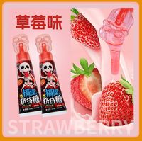Mainan Promosi Plastik Bentuk Tengkorak Isi Selai Asam Rasa Buah untuk Anak-Anak Grosir Kustom