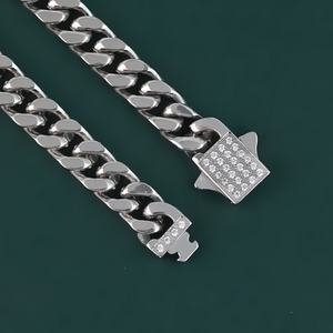 Bracelets cubains Miami, bijoux hip-hop, breloques, chaînes gourmettes polies miroir, acier inoxydable, sertissage CNC CZ, qualité supérieure - Product Image 3