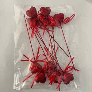 En stock – Décorations Saint-Valentin : Cœurs en mousse, nœuds scintillants, tiges florales pour la vente transfrontalière - Product Image 5