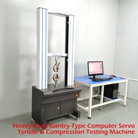 Máquina Universal de Ensayo de Tracción Computarizada de Doble Columna con Servomotor para Pruebas de Compresión en Plástico, Caucho, Embalaje e Impresión