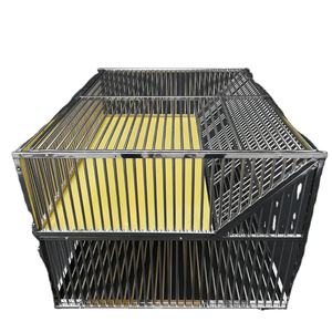 Gabbia di salto pieghevole del metallo di vendita calda per la gabbia di allevamento dell'uccello dell'acciaio inossidabile del metallo del piccione del pappagallo - Product Image 5