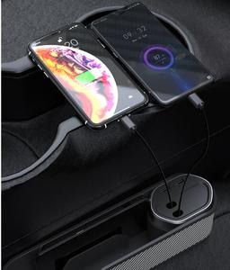 Organizador Multifuncional QEEPEI con 2 Puertos USB, Organizador de Almacenamiento para el Espacio Entre Asientos de Coche, de Cuero PU - Product Image 3