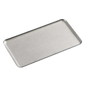 Vintage Stainless Steel Rectangular Plate Solid Color Industrial Style Barbecue Grilling Tableware Food Serving Dish - Product Image 5