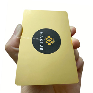 Thẻ Kinh Doanh Kim Loại Vip Nfc Bằng Thép Không Gỉ Sang Trọng Màu Vàng Hoàn Thiện - Product Image 3