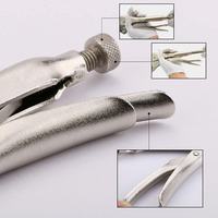 Pince de serrage en acier au carbone chromé durable pour la fabrication métallique, avec vis réglable pour une maintien sécurisé des objets ronds