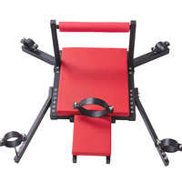 Krabbenförmiger Bondage-Rahmen mit Beinspreizer, Erotischer Liebesstuhl mit Sexmaschine und Fesselrahmen