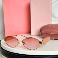Lunettes de soleil unisexes en métal à monture carrée, verres polarisés dégradés UV400, miroir PC rose pour activités de plein air – Vente en gros