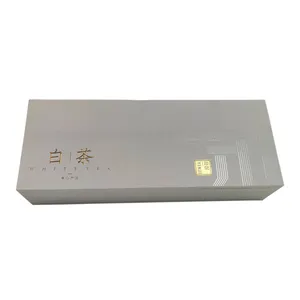 Individuelle hochwertige handwerkliche glänzende und mattierte Materialien Tee-Geschenkbox weiße mattierte magnetische Geschenkbox