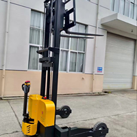 Gerbeur électrique autoporté SOLREIGN CDD15QYA 1,5 tonne, mât simple 1,6 m, chariot élévateur à fourches 48V, batterie CE, modèle économique pour entrepôt OEM