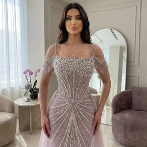 Vestido <span class=keywords><strong>de</strong></span> Fiesta Serene Hill LA73148B, Color Rosa Perla, con Cuentas, Estilo Sirena, Hombros Descubiertos, <span class=keywords><strong>para</strong></span> Mujer, <span class=keywords><strong>para</strong></span> <span class=keywords><strong>Fiestas</strong></span> Formales 2026 - Product Image 2
