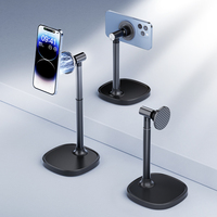 Support de téléphone de bureau en alliage d'aluminium X66 magnétique, flexible, réglable en angle et en hauteur pour smartphone