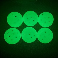 Vente en gros de balles de pickleball lumineuses Dura 40 à 40 trous, qui brillent dans le noir pour l'extérieur
