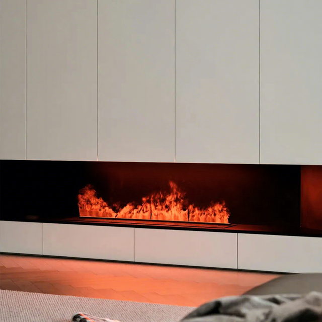 CRUISE 220V-240V Electric Fireplace Intelligent WIFI APP Control 800mm 3D Steam Vapor Polychromatic Flame Built-in Hotels