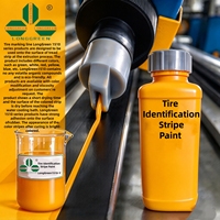 Peinture jaune à base d'eau pour marquage des pneus, identification des bandes de roulement et extrusion