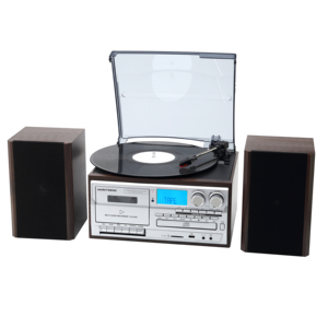 Altavoces Externos para Teléfono con Reproductor de Tarjetas BT, SD, USB, TF, Reproductor de Casetes, Reproductor de Vinilos con Altavoces Externos, Compatible con Función de <span class=keywords><strong>Vinilo</strong></span> a MP3 - Product Image 2