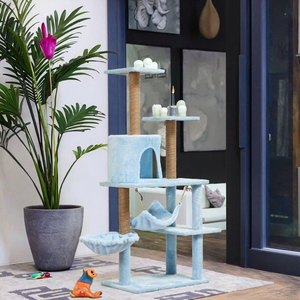 Arbre à <span class=keywords><strong>chat</strong></span> à <span class=keywords><strong>prix</strong></span> d'usine en gros avec perchoir en forme de capsule spatiale transparente et condo multi-niveaux pour grands chats - Product Image 3