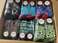 Ensemble de chaussettes de sport à motifs variés, chaussettes amusantes et mignonnes de printemps, chaussettes de créateur avec logo sur le bas