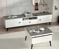 Table basse relevable de petite taille, hauteur réglable, rangement, couleur personnalisable, bois massif, verre trempé, salon moderne