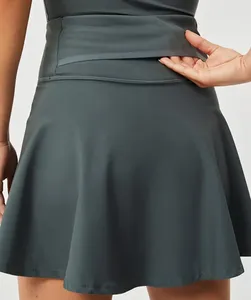 Custom Pickleball Skirt Tennis Wear Inner Shorts Pant Mini Skorts Workout Athletic Women Golf Pleated Back Pocket Tennis Skirts