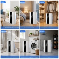 Déshumidificateur réfrigérant transfrontalier compact pour usage domestique intérieur, silencieux, économe en énergie, extracteur d'humidité haute puissance 1,0-2,5 L