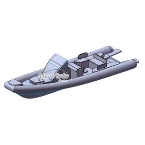 Rib Boat 860 Orca Hypalon <span class=keywords><strong>Semi</strong></span> <span class=keywords><strong>Rigide</strong></span> Deep v Aluminium Hull Rhib Boats Yacht Luxury Rib Boat 28ft - Product Image 5