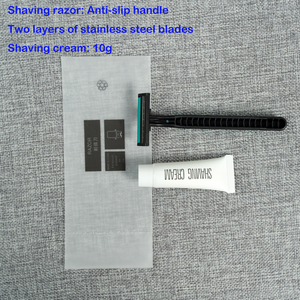 Kit <span class=keywords><strong>da</strong></span> Barba Usa e Getta per Hotel con <span class=keywords><strong>Rasoio</strong></span> <span class=keywords><strong>da</strong></span> <span class=keywords><strong>Uomo</strong></span> e Lama in Acciaio Inossidabile, Manico in Plastica per Viaggi e Vacanze - Product Image 6