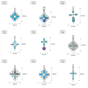 925 Sterling Silver <strong>Opal</strong> <strong>Pendant</strong> for Children Openwork Silver Weaves Artisanal Precision Craftsmanship in Every Thread - Product Image 2