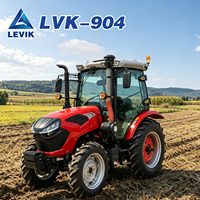 Tracteur agricole certifié CE LEVIK avec cabine climatisée en option, haute efficacité de travail pour la semence