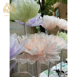 Điện Mở Và Đóng Cửa Hoa Ánh Sáng Đứng Đám Cưới Khác Trang Trí Nội Thất Lụa Thực Gạc Sống Động Như Thật Hoa Nhân Tạo Đường Dẫn Ánh Sáng - Product Image 1