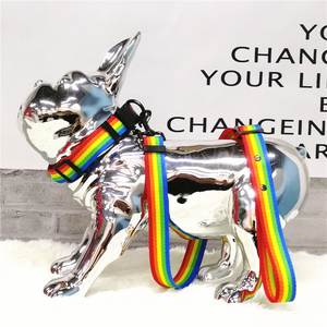 Produsen harga grosir mewah penjualan terbaik kustom mode nilon tali leher anjing pengekang tali hewan peliharaan produk anjing - Product Image 1