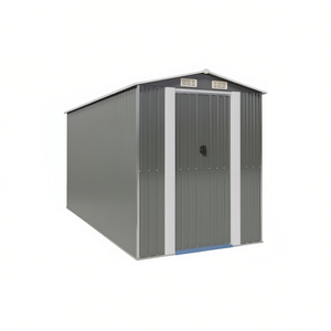 Caseta de Jardín de Acero Galvanizado Gris Claro 75.6x173.2x87.8, Solución de Almacenamiento - Product Image 1