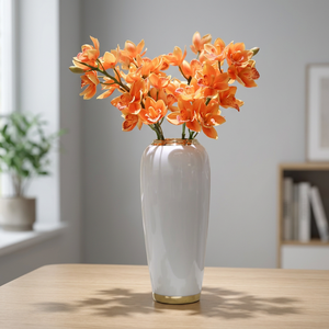 Vase en céramique de luxe léger, vase de table minimaliste, vase léger fait à la main, vase en céramique étanche - Product Image 2
