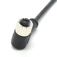 Connecteur M12 câble de soudage à 2 broches automatisation industrielle à angle droit mâle femelle prise étanche câble d'aviation câble de capteur M12