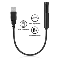Microphone à condensateur filaire mini USB SF-558, col de cygne flexible, léger, portable, omnidirectionnel, pour l'enregistrement musical et l'enseignement