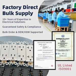 Fabrieksdirect 15A Duplex stopcontact UL gecertificeerd wandcontactdoos stroomaansluiting 125V TR/WR elektrische contactdoos voor thuis & kantoor - Product Image 4