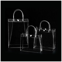 Sac d'Emballage Cadeau Personnalisé Transparent et Réutilisable pour Fleurs, en PVC avec Fermeture Éclair, pour Verres à Vin et Lunettes en Plastique