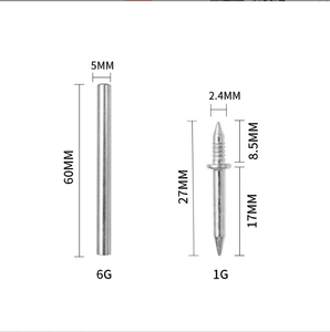 Vô hình đôi đầu Ốp chân tường dòng chuyên dụng traceless móng tay Gỗ Veneer mở rộng vít bò sừng móng tay xây dựng phần cứng - Product Image 1